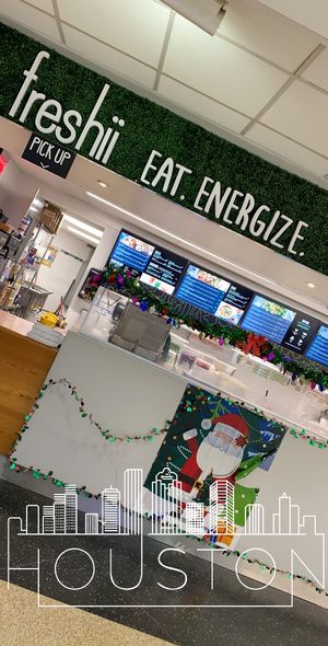 😎 at IAH - freshii - TB in Houston