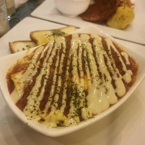 Lasagne at Prana Vegan in Arequipa