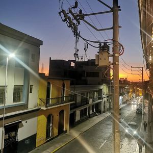 View from our table at Prana Vegan in Arequipa