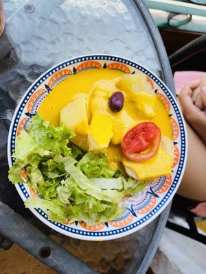 Potato starter  at Prana Vegan in Arequipa