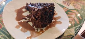 Chocolat cake at Prana Vegan in Arequipa