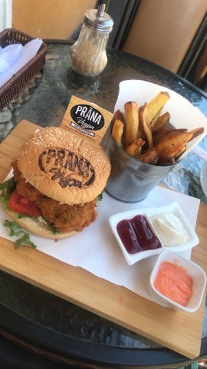 KFC Burger   at Prana Vegan in Arequipa