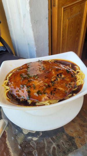 Pasta Salsa Huacachina at Prana Vegan in Arequipa