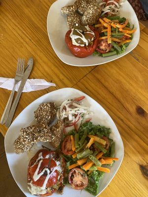 Vegan dish special daily menu for the festival in Arequipa  at Prana Vegan in Arequipa