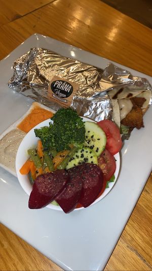 Vegan kfc wrap (very good!!)  at Prana Vegan in Arequipa