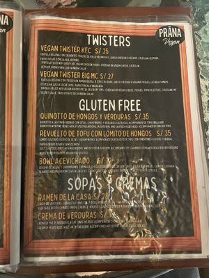   at Prana Vegan in Arequipa