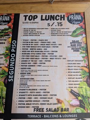  at Prana Vegan in Arequipa