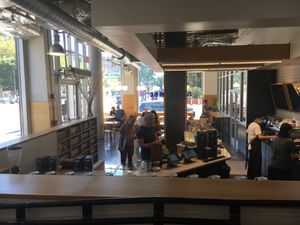 Seating at Colombe at Whole Foods Market - Bowery in New York City