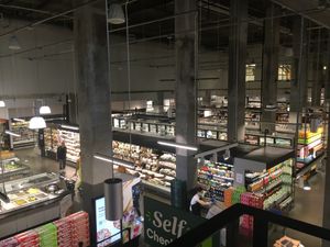 View from 2nd floor (only Amazon stuff is on the 2nd floor) at Whole Foods Market - Bowery in New York City