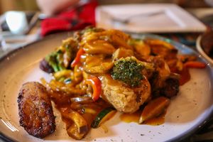 vegan causa limena at Así Es Mi Peru in Oranjestad