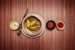 Beautiful mouthwatering DimSum creations with various vegan fillings. Fried or Steamed, so yummy :) at SomeDimSum in Hamburg