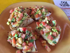 Avocado toast   at Casa del Ritmo in Santa Marta