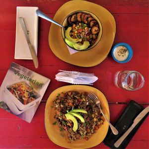 Buda Bowl - Wok Stir Fry Rice at Casa del Ritmo in Santa Marta