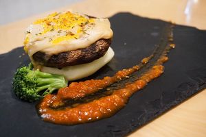 Stuffed and baked Portabello Mushroom at Vega Vega - Cinco de Outubro in Macau