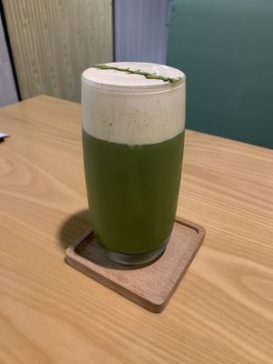 Soy milk foam tea at Vega Vega - Cinco de Outubro in Macau