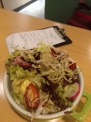 Accompanying salad at Vega Vega - Cinco de Outubro in Macau