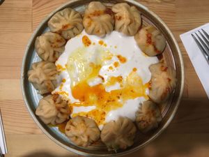 momo vegan at Mr.Dumpling in Istanbul