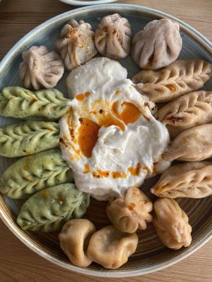 Boiled vegan mix  at Mr.Dumpling in Istanbul