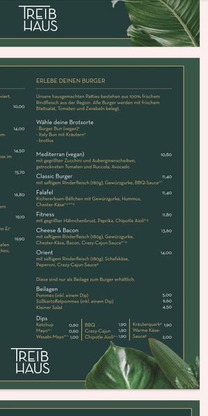 Burgers at Treibhaus in Hannover