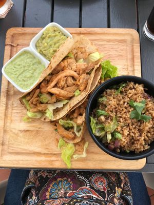 Mexican platter  at Cafe Berlin in San Juan