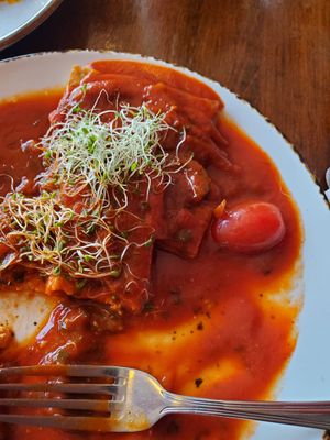 Tofu criollo at Cafe Berlin in San Juan