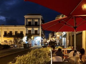 Super cute location!  Easy to find right on the edge of old San Juan.  Indoor and outdoor seating   at Cafe Berlin in San Juan