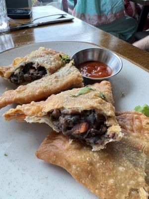 Vegan empanadillas  at Cafe Berlin in San Juan