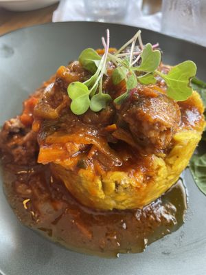 Vegan mofongo   at Cafe Berlin in San Juan