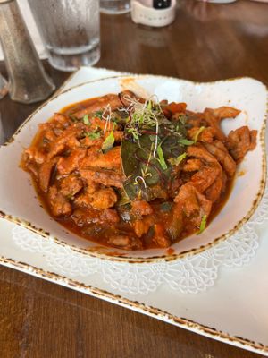 Ropa Vieja Vegana at Cafe Berlin in San Juan