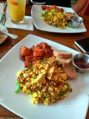 vegan breakfast at Cafe Berlin in San Juan