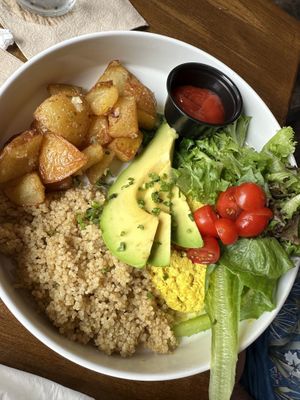 Breakfast bowl  at Cafe Berlin in San Juan