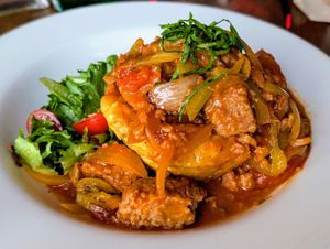 Vegan mofongo at Cafe Berlin in San Juan