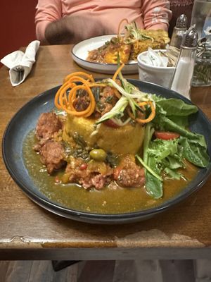 Vegan Puerto Rican Mofongo    at Cafe Berlin in San Juan