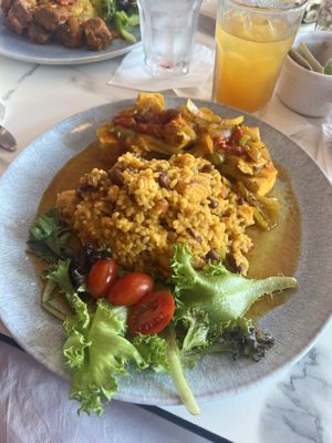 Criollo Tofu  at Cafe Berlin in San Juan