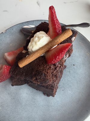 Chocolate coconut cream cake  at Cafe Berlin in San Juan