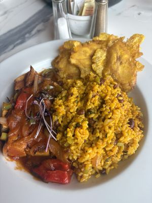 Criollo tofu   at Cafe Berlin in San Juan