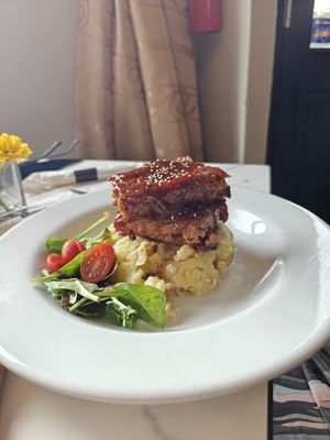 Guava BBQ filets at Cafe Berlin in San Juan