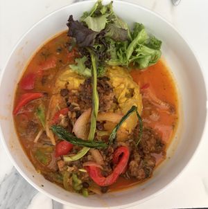 vegan puerto rican mofongo!  at Cafe Berlin in San Juan