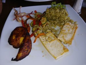 Teriyaki Tofu at Cafe Berlin in San Juan