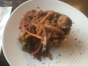 Vegan mofongo at Cafe Berlin in San Juan