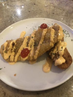 Empanadillas at Cafe Berlin in San Juan