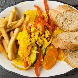 Vegan breakfast at Cafe Berlin in San Juan