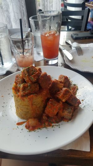 mofongo at Cafe Berlin in San Juan