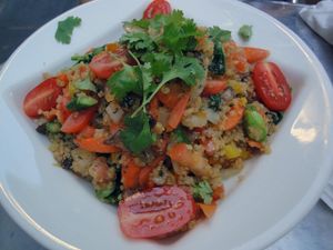 Quinoa salad at Cafe Berlin in San Juan