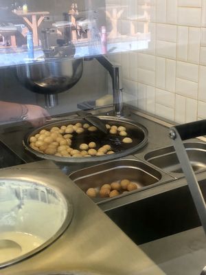 Frying  at Lokmata - Kadıköy in Istanbul