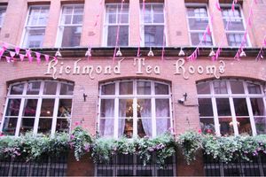 Outside at Richmond Tea Rooms in Manchester