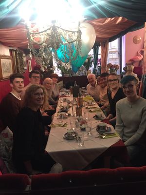 Beautiful decor enough room for big tables  at Richmond Tea Rooms in Manchester