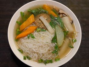 Original flavour pho  at Yuè Xiāng YǎngShēng SùShí 越鄉養生素食 in Taipei