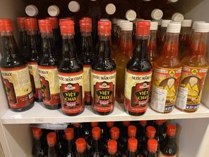 Vegan fish sauce! at Yuè Xiāng YǎngShēng SùShí 越鄉養生素食 in Taipei