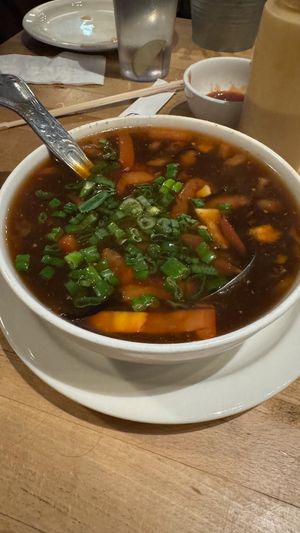 hot and sour soup at Mao's Kitchen in Venice